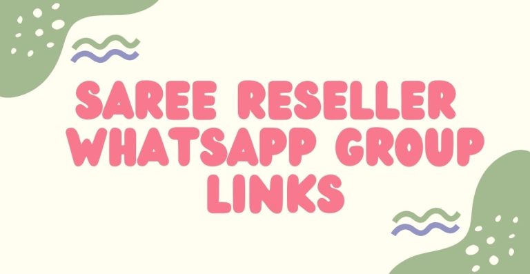 Saree Reseller WhatsApp Group Links